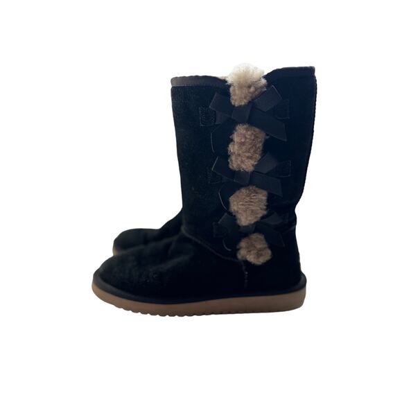 Koolaburra by UGG‎ Womens Victoria Tall Boots Suede Black Size US 7 UK 5 EU 38 - Picture 1 of 7